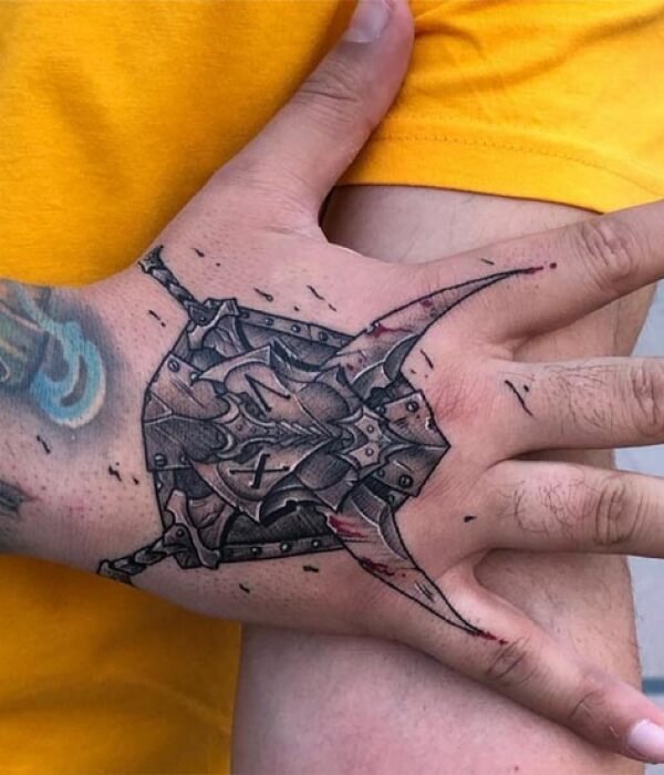 Mimic Shield Tattoo - Trending Tattoo Mimic Shield Tattoo