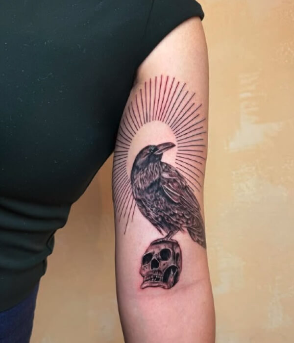 Mystical Raven Tattoo - Trending Tattoo Mystical Raven Tattoo