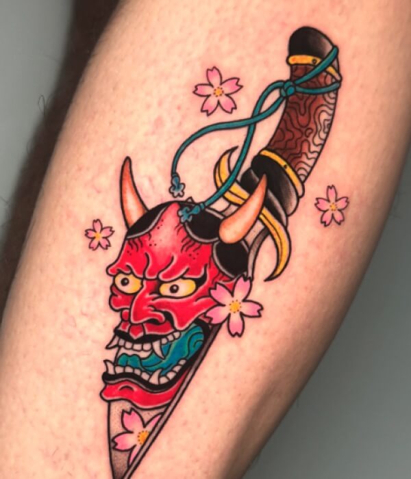 Oni Mask - Trending Tattoo Oni Mask