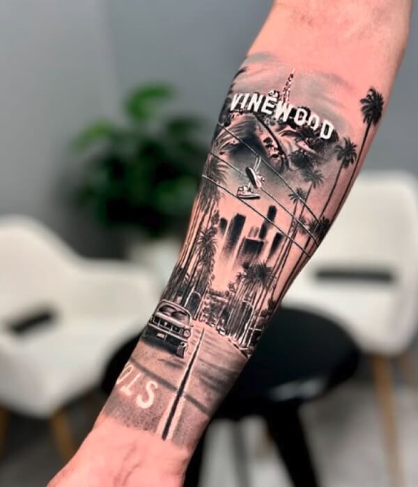 The Vinewood Sign - Trending Tattoo The Vinewood Sign