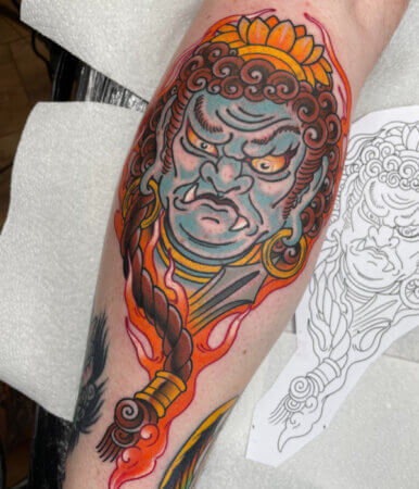 Fudo Myoo Flash Tattoo - Trending Tattoo Fudo Myoo Flash Tattoo