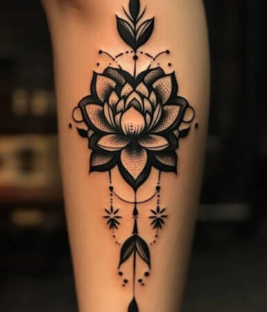 Fudo Myoo and Lotus Mandala - Trending Tattoo Fudo Myoo and Lotus Mandala