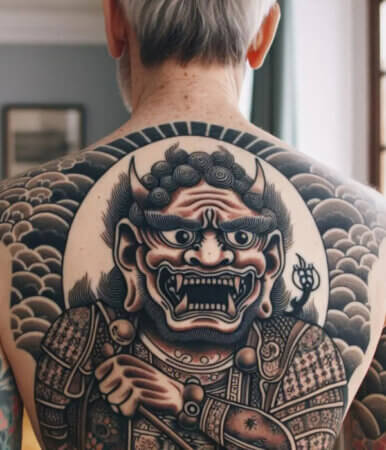 Fudo Myoo with Armor Tattoo - Trending Tattoo Fudo Myoo with Armor Tattoo