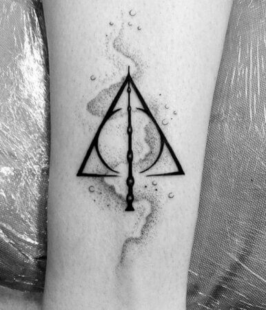 The Deathly Hallows Harry Potter tattoo