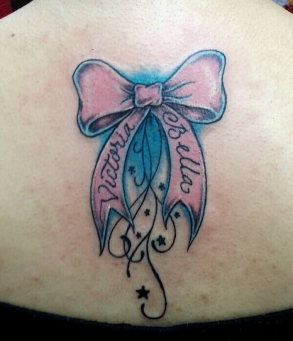 Name Tattoo on Bow