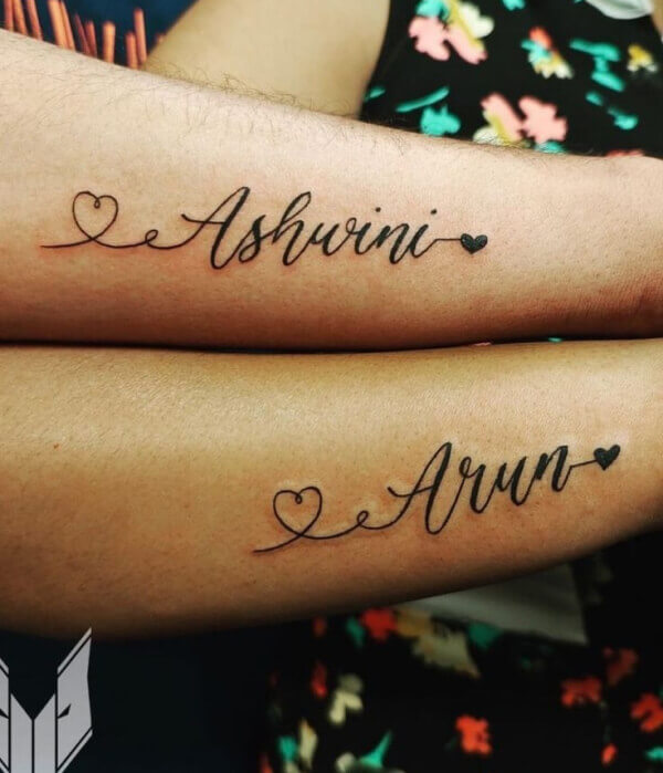 Couple Name Tattoo