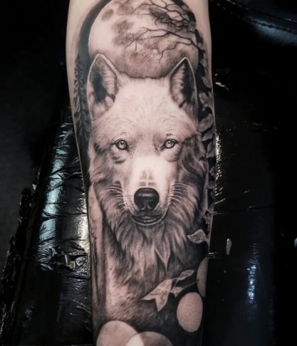 Alpha Wolf Tattoo