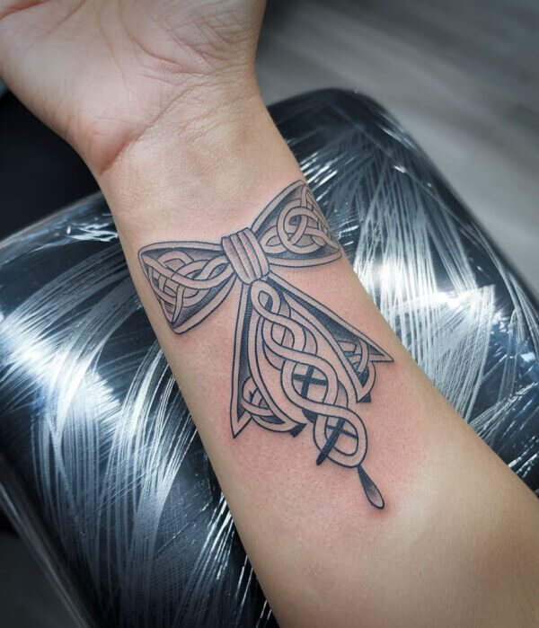 Gothic Bow Tattoo