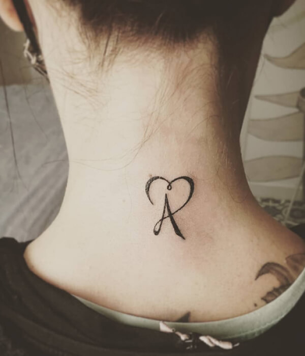 Alpha Letter _A_ Tattoo