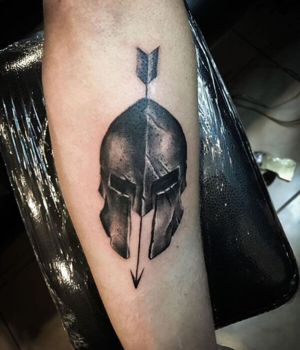 Spartan Helmet Tattoo