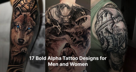 17 Bold Alpha Tattoo Designs for Men and Women