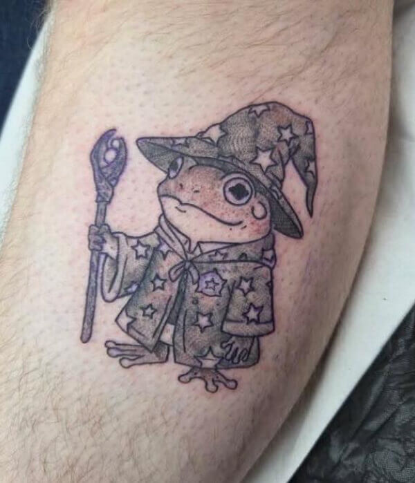 Cute Chibi Wizard Tattoo - Trending Tattoo Cute Chibi Wizard Tattoo