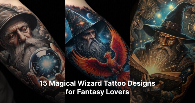 15 Magical Wizard Tattoo Designs for Fantasy Lovers