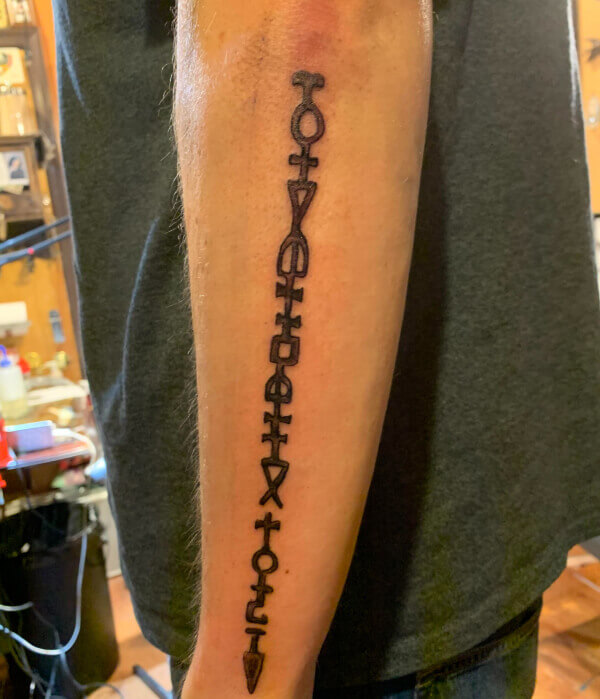 Wand and Runes Tattoo - Trending Tattoo Wand and Runes Tattoo