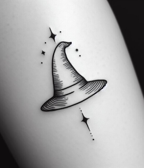Wizard Hat Tattoo - Trending Tattoo Wizard Hat Tattoo