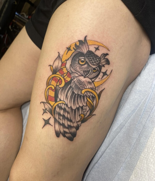 Wizard Owl Tattoo - Trending Tattoo Wizard Owl Tattoo