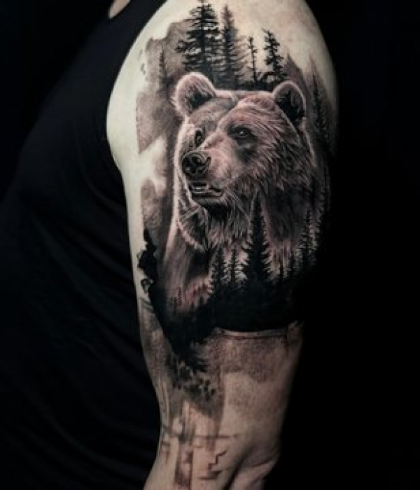 Bear Tattoo - Trending Tattoo Bear Tattoo