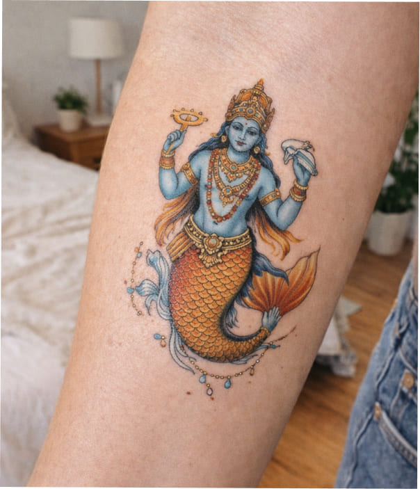 Matsya Tattoo - Trending Tattoo Matsya Tattoo