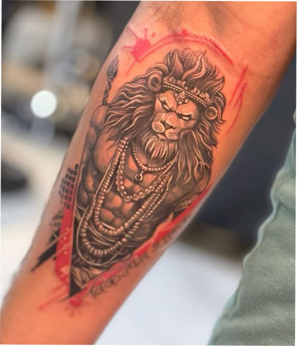 Nṛsiṃha Tattoo - Trending Tattoo Nṛsiṃha Tattoo