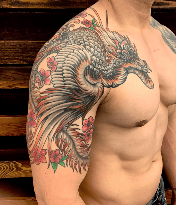 Phoenix Tattoo - Trending Tattoo Phoenix Tattoo in shoulder