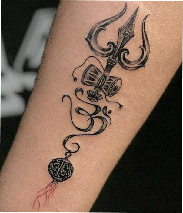 Rudrākṣa Symbol Tattoo - Trending Tattoo Rudrakṣa-Symbol-Tattoo