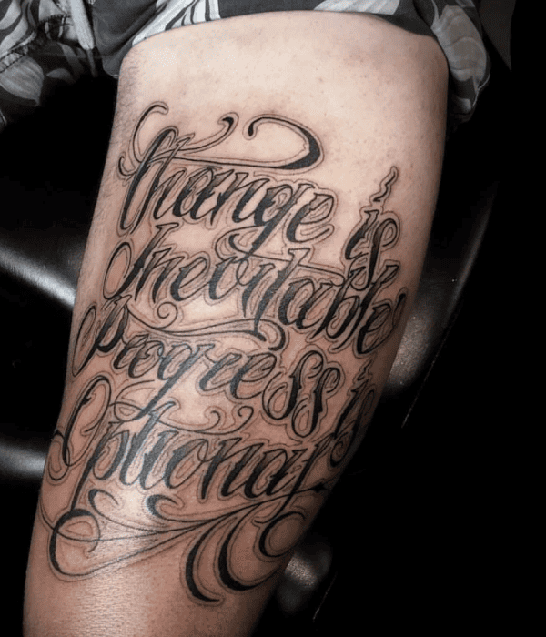 Script Tattoo - Trending Tattoo Script Tattoo