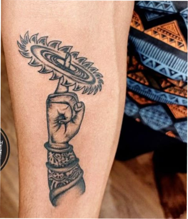 Sudarśana Chakra Tattoo - Trending Tattoo Sudarśana Chakra Tattoo