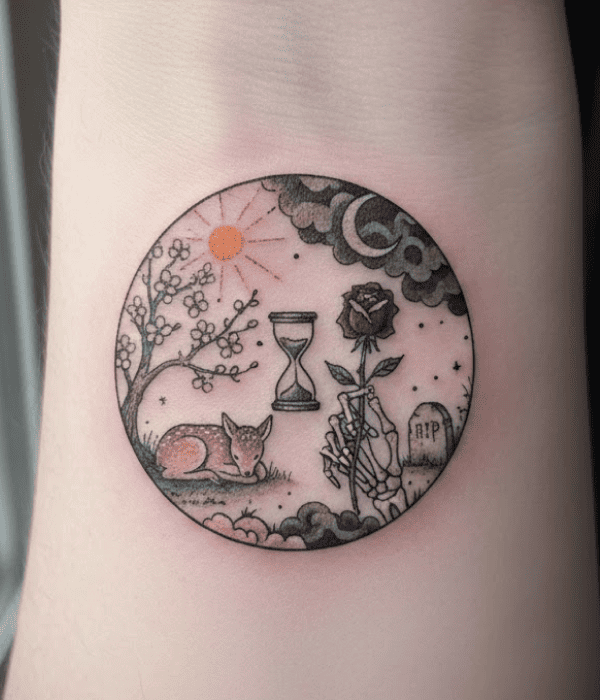 Tiny Life and Death Tattoo - Trending Tattoo Tiny Life and Death Tattoo